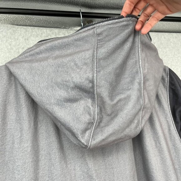 Tipsy Elves Moose Jumpsuit Size M Black Gray One Piece Lounger Zip Up Hood NEW - Picture 6 of 15